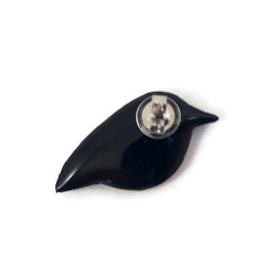 European green woodpecker ear stud (sold individually)