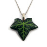 Collier feuille de lierre verte