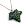 Green ivy leaf necklace