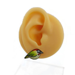 Puces d'oreilles en forme de pics verts