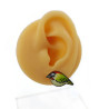 Puce d'oreille en forme de pic vert (vendue à l'unité)