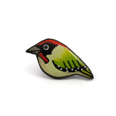 Puce d'oreille en forme de pic vert (vendue à l'unité)