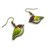 Boucles d'oreilles en forme de pics verts