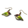 European green woodpeckers earrings