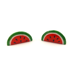 Puces d'oreilles tranches de pastèque