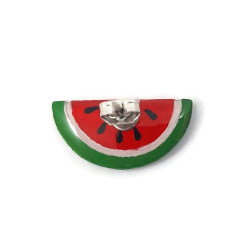 Watermelon half-round ear stud (Sold individually)