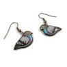 Rock doves dangle earrings