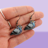 Rock doves dangle earrings (sold individually)