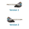 Rock doves hair pins