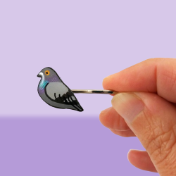 Épingle à cheveux pigeon biset