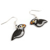 Boucles d'oreilles macareux moines
