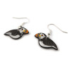 Atlantic puffins dangle earrings