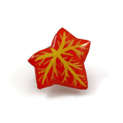 Pin's feuille de lierre rouge