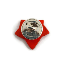 Pin's feuille de lierre rouge