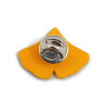 Pin's feuille de ginkgo verte et jaune