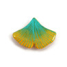 Green and yellow ginkgo leaf Magnet