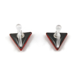 Puces d'oreilles petits triangles rouges Antifascisme