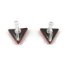 Puces d'oreilles petits triangles rouges Antifascisme