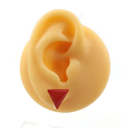 Puces d'oreilles petits triangles rouges Antifascisme