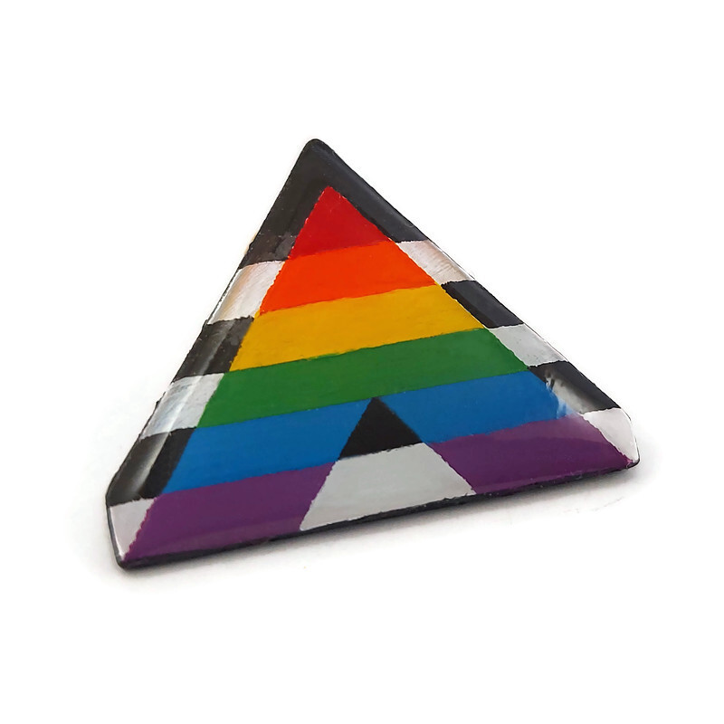 Pin's drapeau Allié.e LGBTQIA+